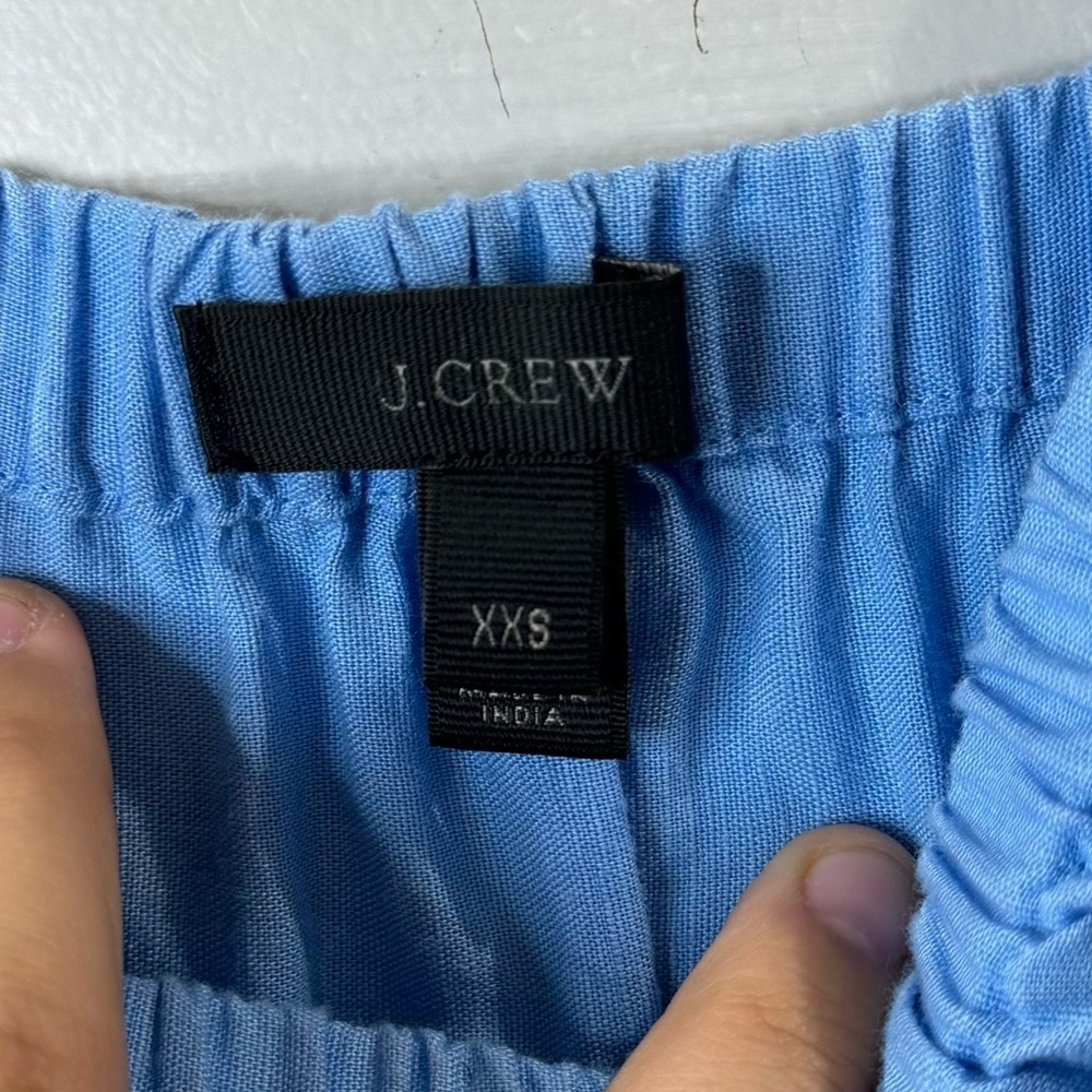 J. Crew Women's Blue Linen Mini Dress Size XXS - Picture 5 of 7